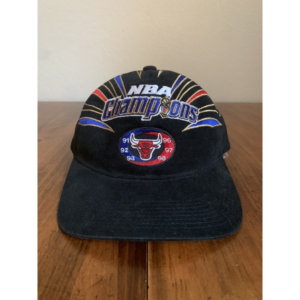 Vintage Chicago Bulls Championship Hat 1998 Starter NBA Finals Locker Room Strap